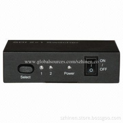 3G SDI 2 x 1 Switcher, 270Mbps to 2.97Gbps Wide Range of Data Rate